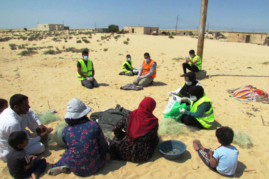 شباب شمال سيناء فى الميدان متطوعون لمواجهة كورونا (6)