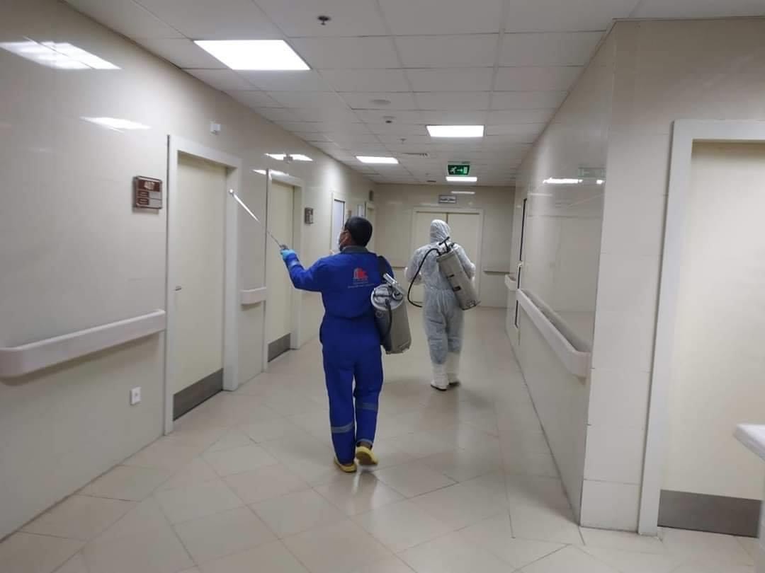 تعقيم مستشفى بئر العبد بشمال سيناء (4)