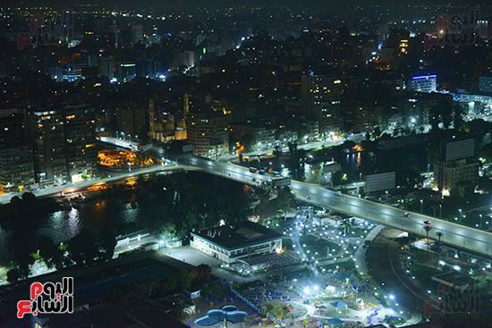 الجزيرة من أعلى برج القاهرة