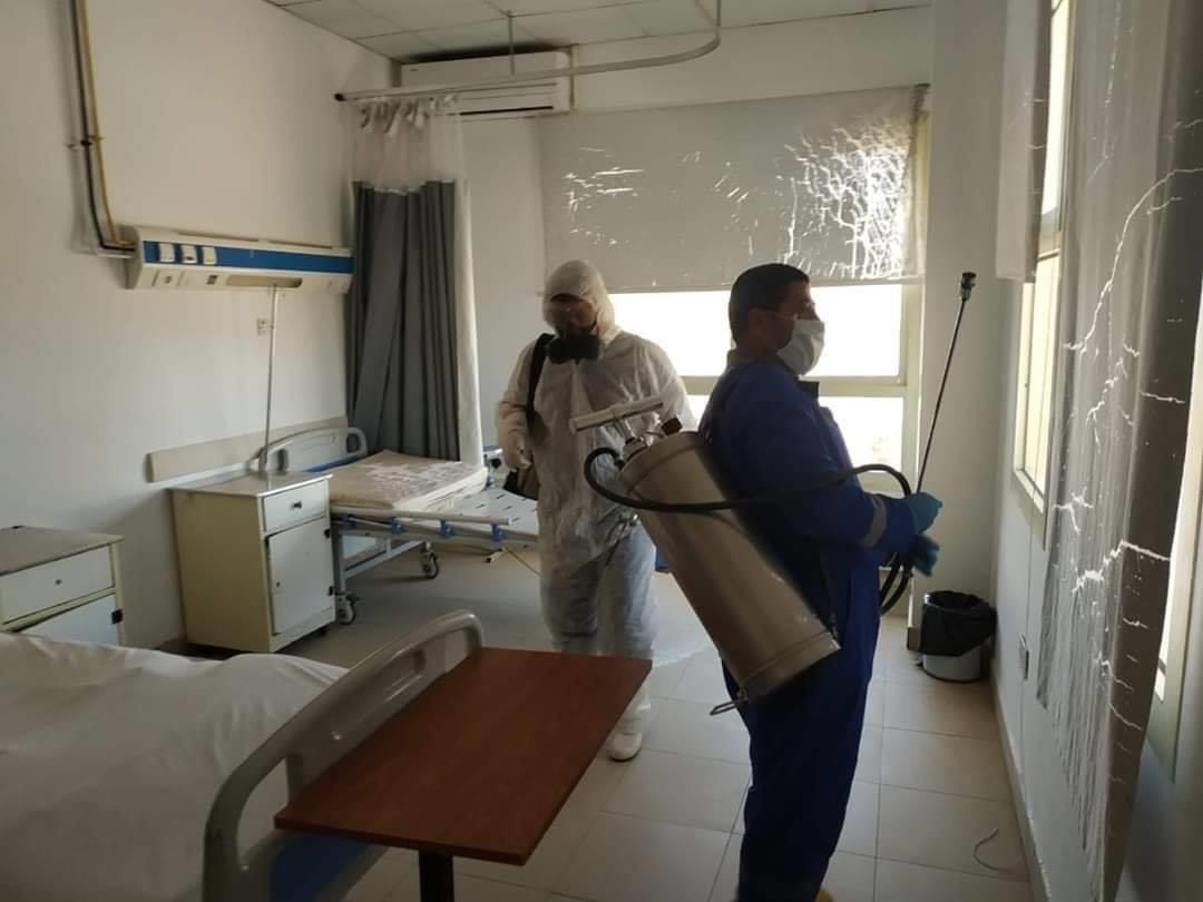 تعقيم مستشفى بئر العبد بشمال سيناء (1)