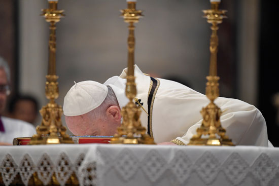 احتفال بابا الفاتيكان بعيد الفصح
