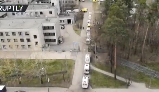 طوابير سيارات الاسعاف فى موسكو