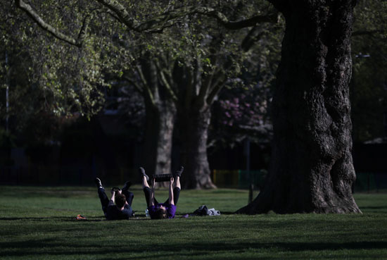 ممارسة الرياضة بحدائق لندن