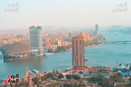 نهر النيل من برج القاهره