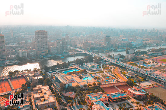 غروب الشمس من اعلي القاهرة