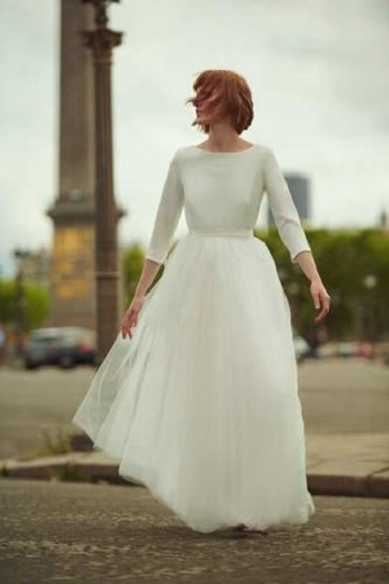 فستان زفاف بسيط