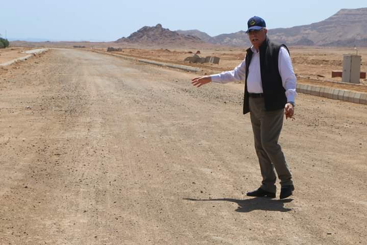 محافظ جنوب سيناء أثناء الجولة التفقدية اليوم