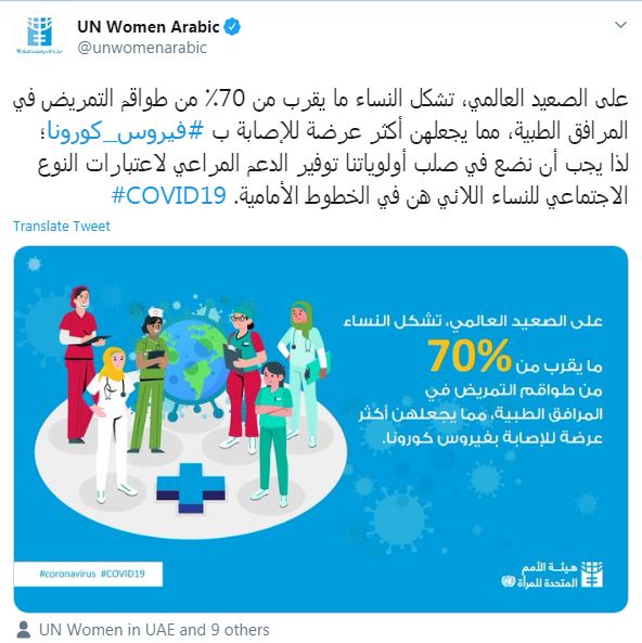 منظمة المساواة بين الجنسين على تويتر