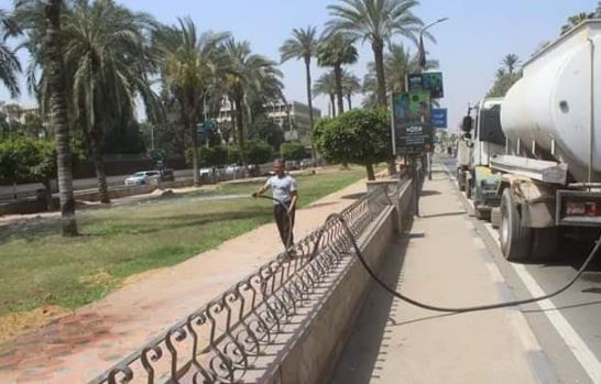 محافظة الجيزة تغلق المعديات النهرية وتغمر الحدائق بالمياه (3)
