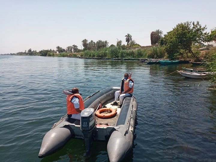 1 حملات تمشيطية للمسطحات المائية بالأقصر بقلب نهر النيل