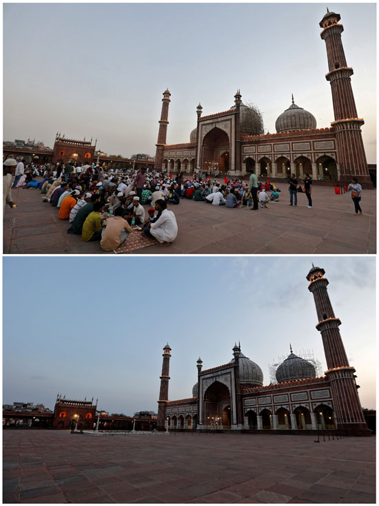 مقارنة-بين-الوضع-فى-المسجد-القديم-بدلهى-بيرمضان-الماضى-ورمضان-الحالى