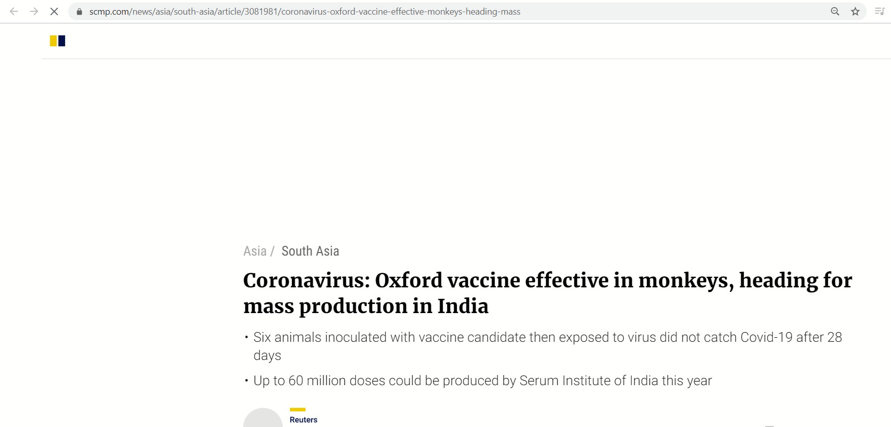 اتجاه أكبر معهد للأمصال لإنتاج لقاح فيروس كرونا
