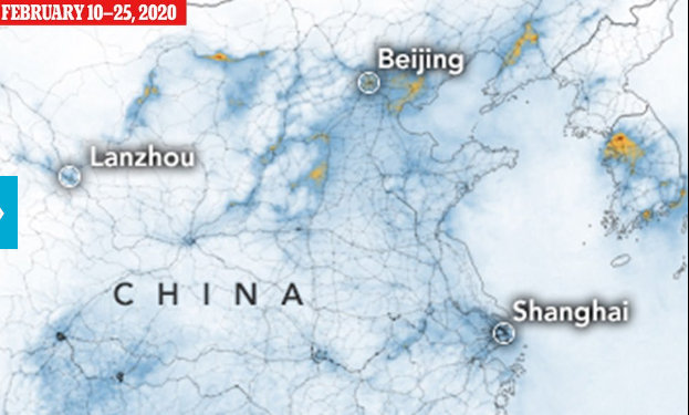 انخفاض تلوث الصين