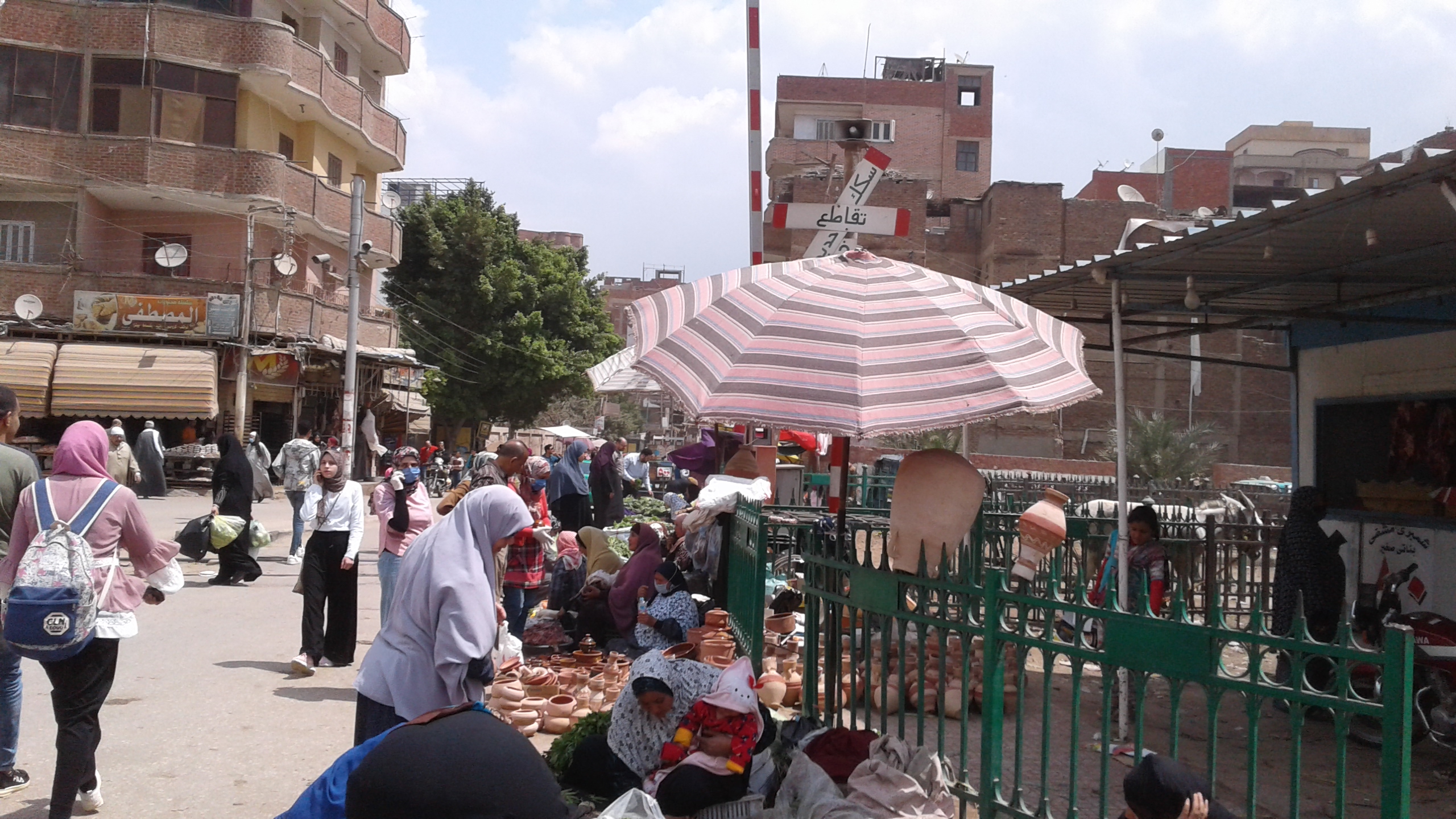 زحام داخل سوق شبين الكوم (4)