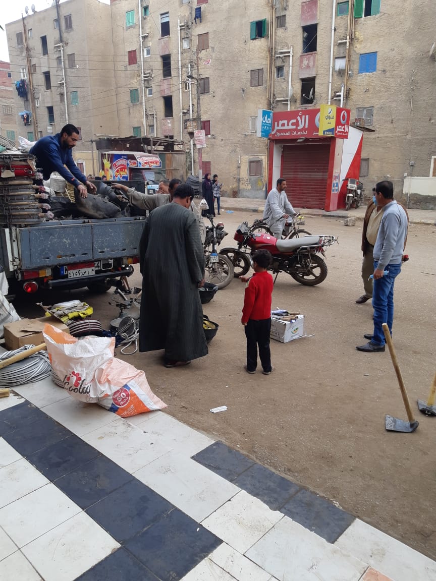 فض سوق شارع سعد زغلول بشبين الكوم (4)