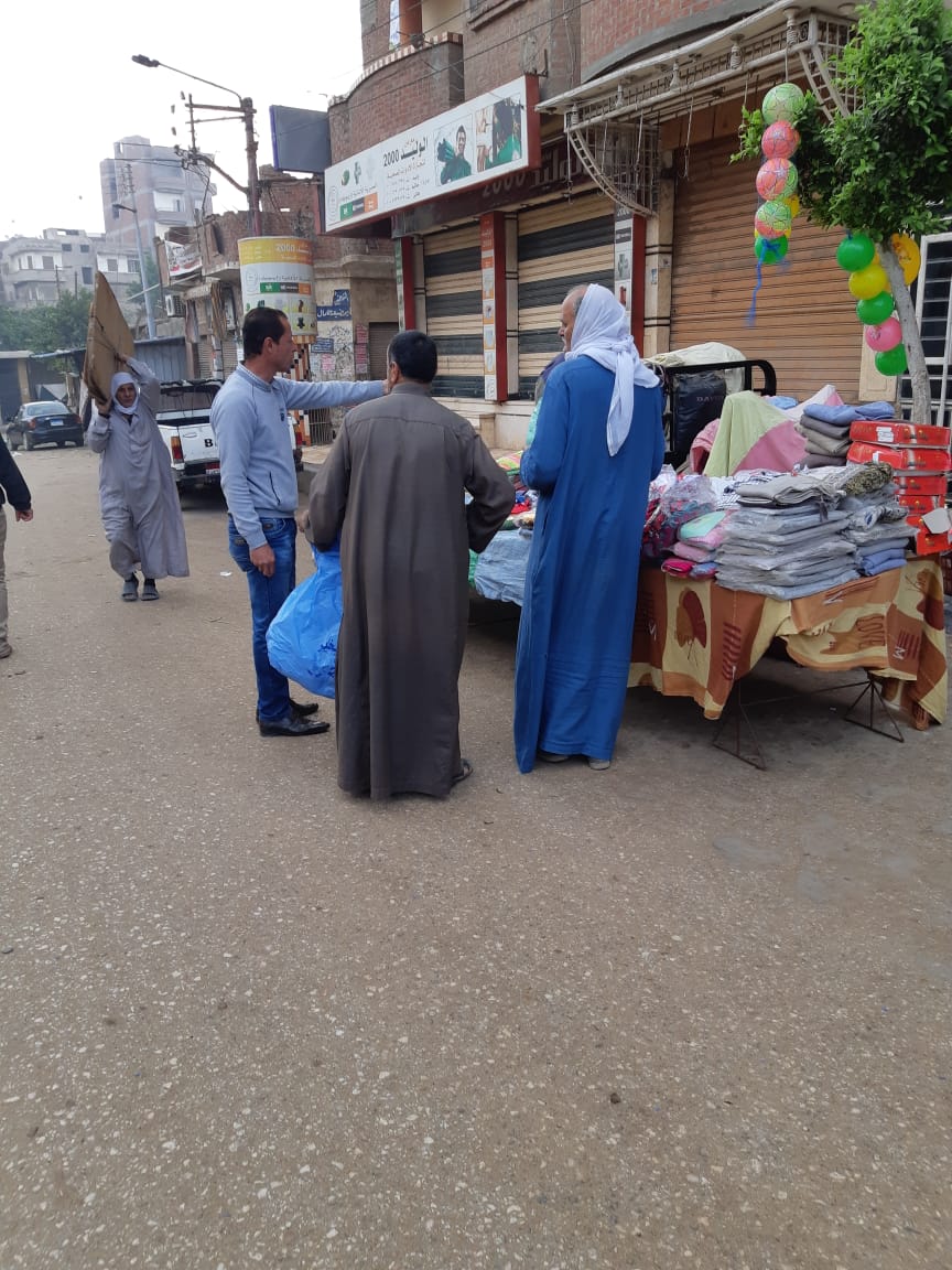 فض سوق شارع سعد زغلول بشبين الكوم (2)