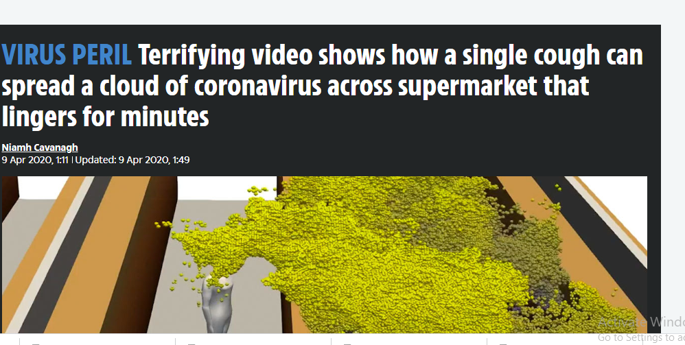 فيديو مرعب يظهر كيف ينتشر فيروس كورونا من خلال السعال