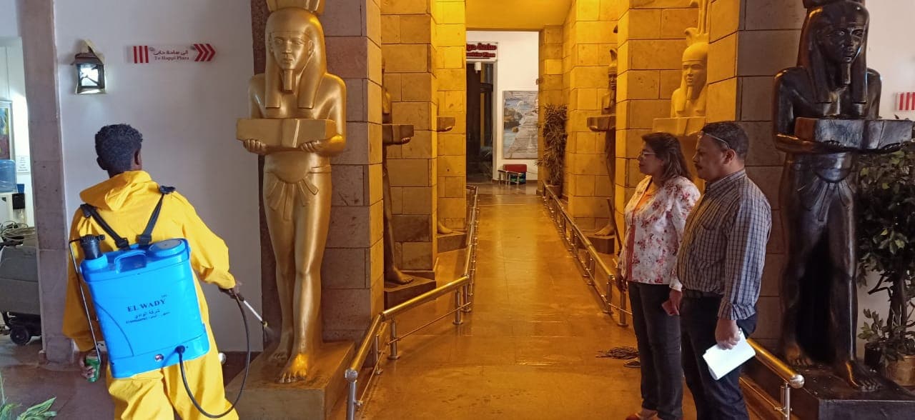 تطهير وتعقيم متحف النيل