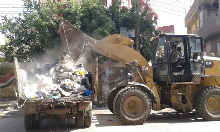 حملة لرفع القمامة وتطهير الشوارع بالمحلة الكبرى (3)