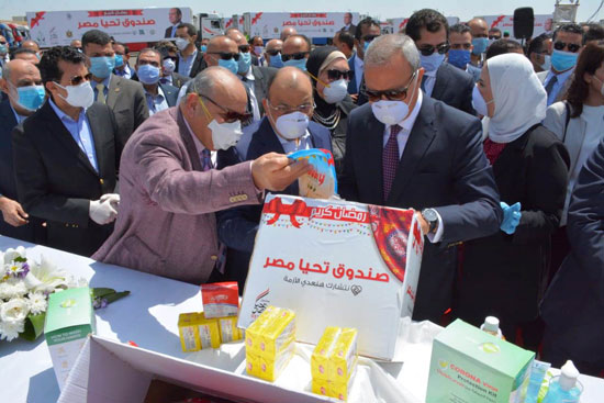 صندوق تحيا مصر يطلق قافلة مواد غذائية ومطهرات (19)