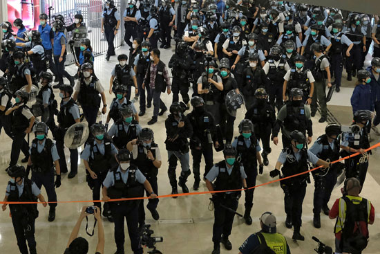 تعزيزات أمنية فى هونج كونج