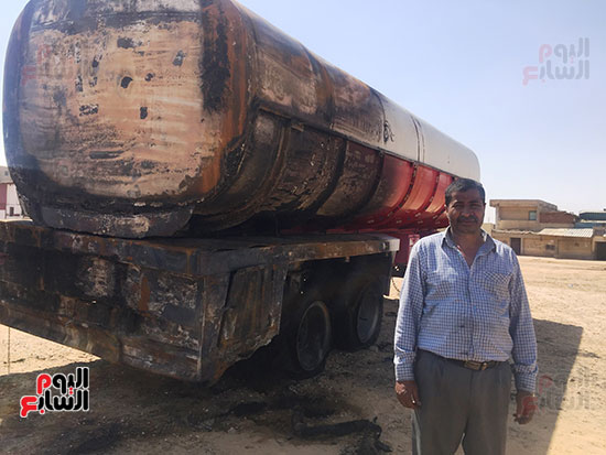 طلعت سالم، سائق شاحنة الوقود التي اشتعلت فجرًا بمدينة العاشر من رمضان (5)