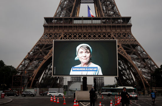 تكريم محاربو كورونا فى باريس
تكريم محاربو كورونا فى باريس