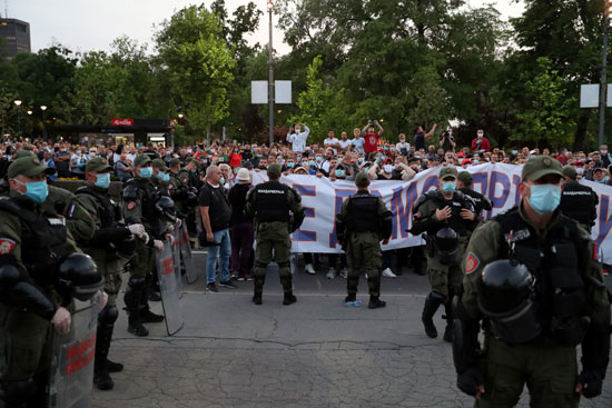 احتجاجات صربيا
