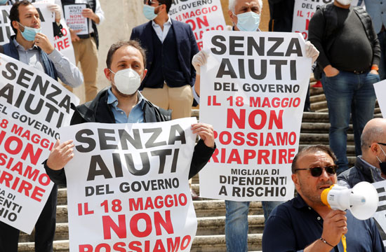 احتجاجات إيطاليا