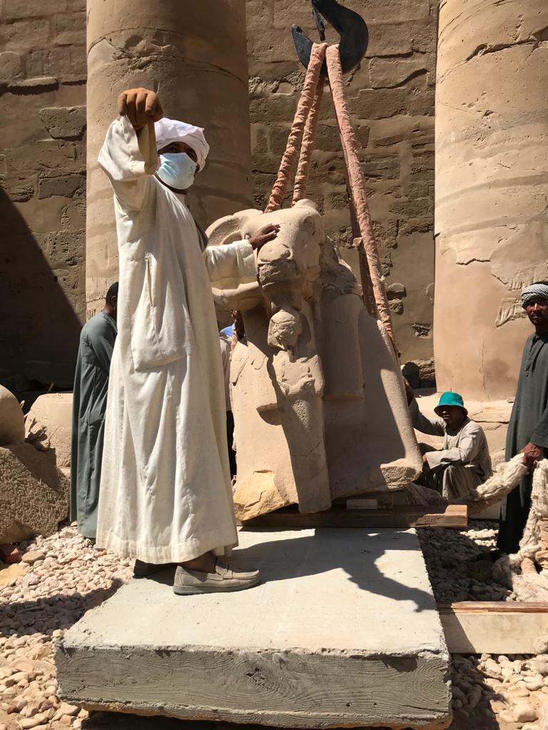 أخطاء الترميم القديم للكباش (5)