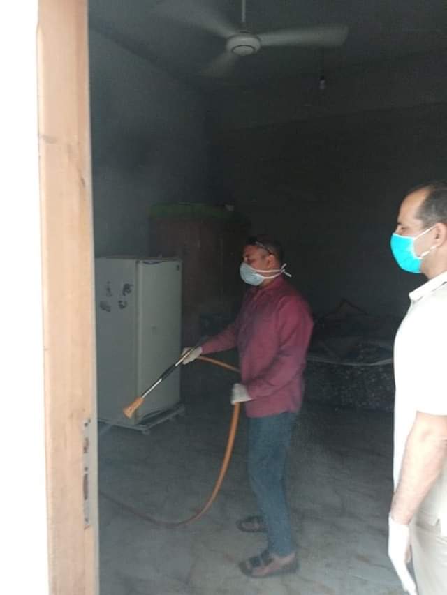 رش وتطهير المنشأت بالمنيا (1)