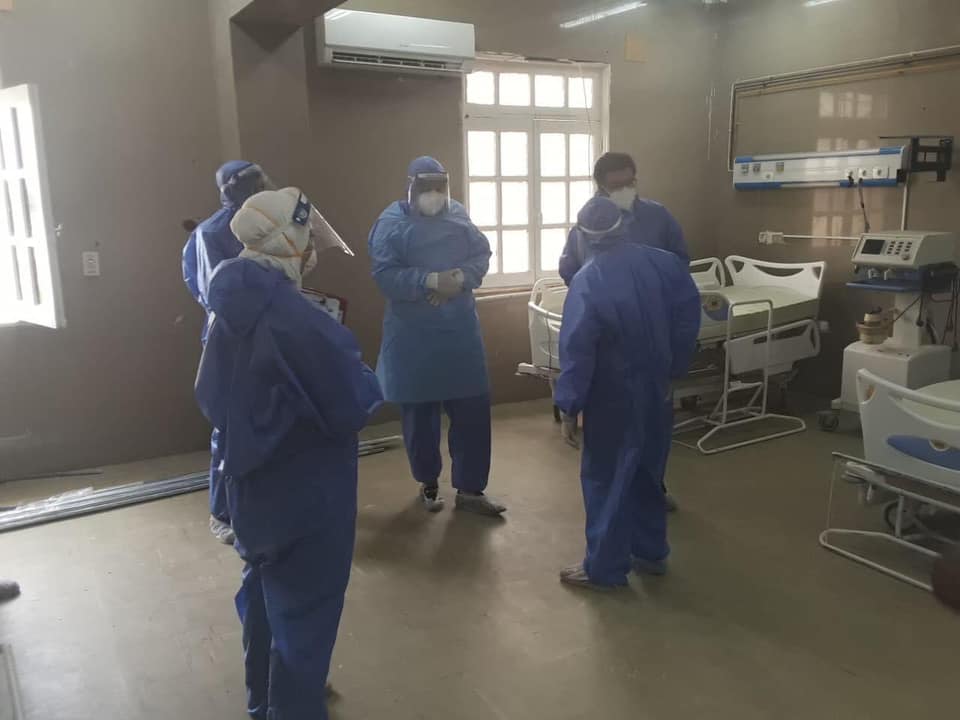 جولة بالبدل الوقائية داخل أقسام المستشفى