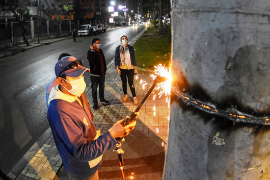 حملة مكبرة لإزالة الإعلانات المخالفة بمحافظة الإسكندرية (4)