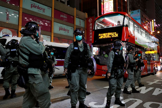 قوات الأمن فى هونج كونج