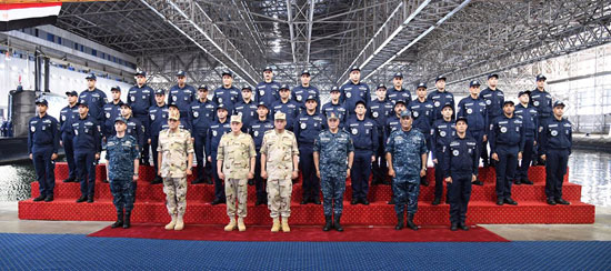 وزير الدفاع يدشن الفرقاطة الشبحية الأقصر بالأسطول البحرى المصرى (3)