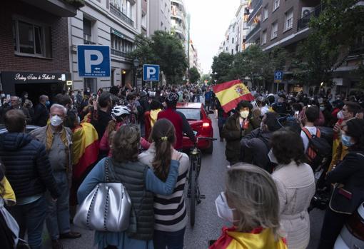 مظاهرات فى اسبانيا ضد طوارئ كورونا
