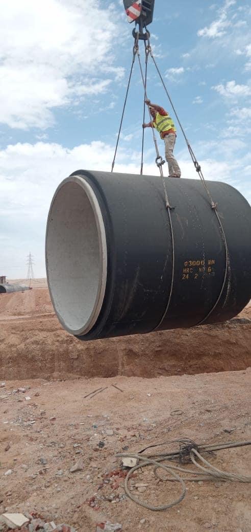 جانب من أعمال خطوط الطرد بمدينة الغردقة (1)