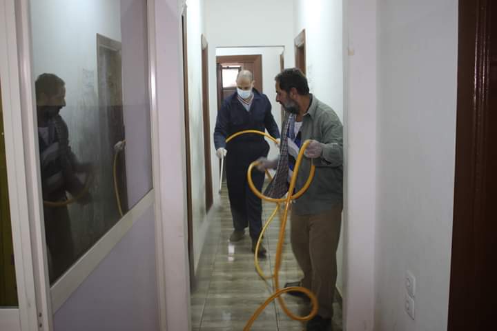 تطهير وتعقيم مديرية التربية والتعليم