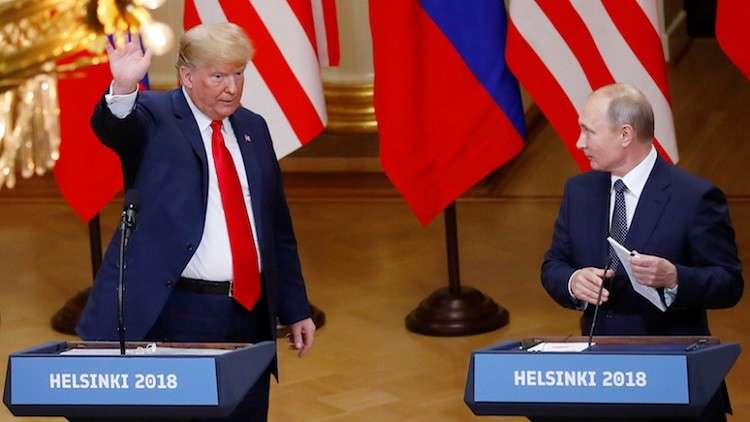 قمة ترامب بوتين فى هلسنكى يوليو 2018