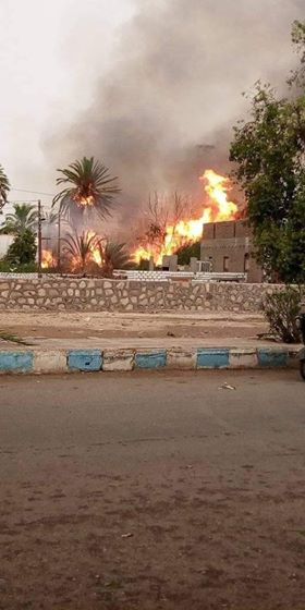 جانب من الحريق