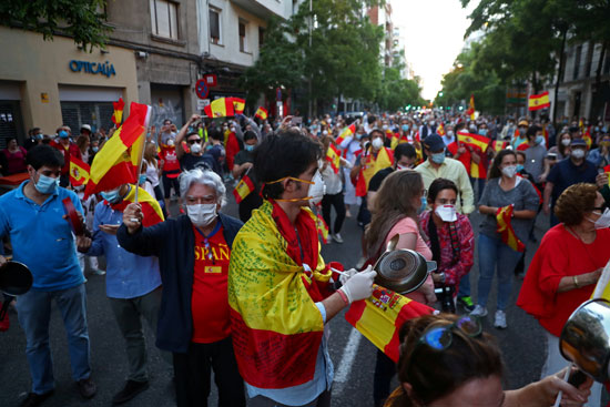 تظاهرات فى إسبانيا