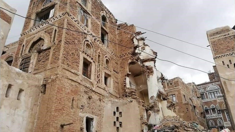 أحد المنازل الآثرية فى صنعاء