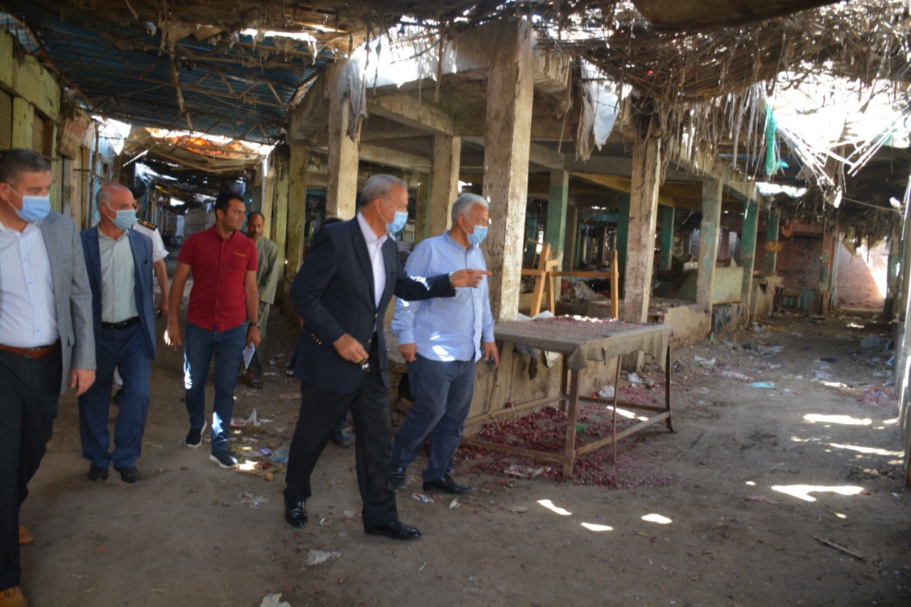 متابعة تطوير سوق مسطرد