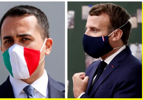 رئيس فرنسا ووزير خارجية ايطاليا