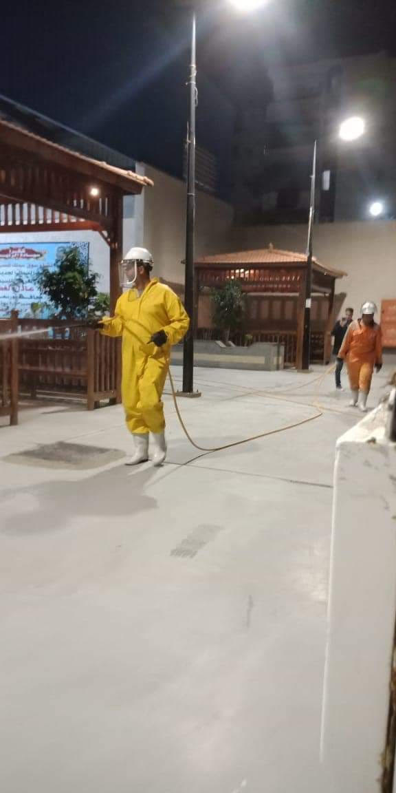 تعقيم المنشأت والشوارع والمنازل ببورسعيد (3)