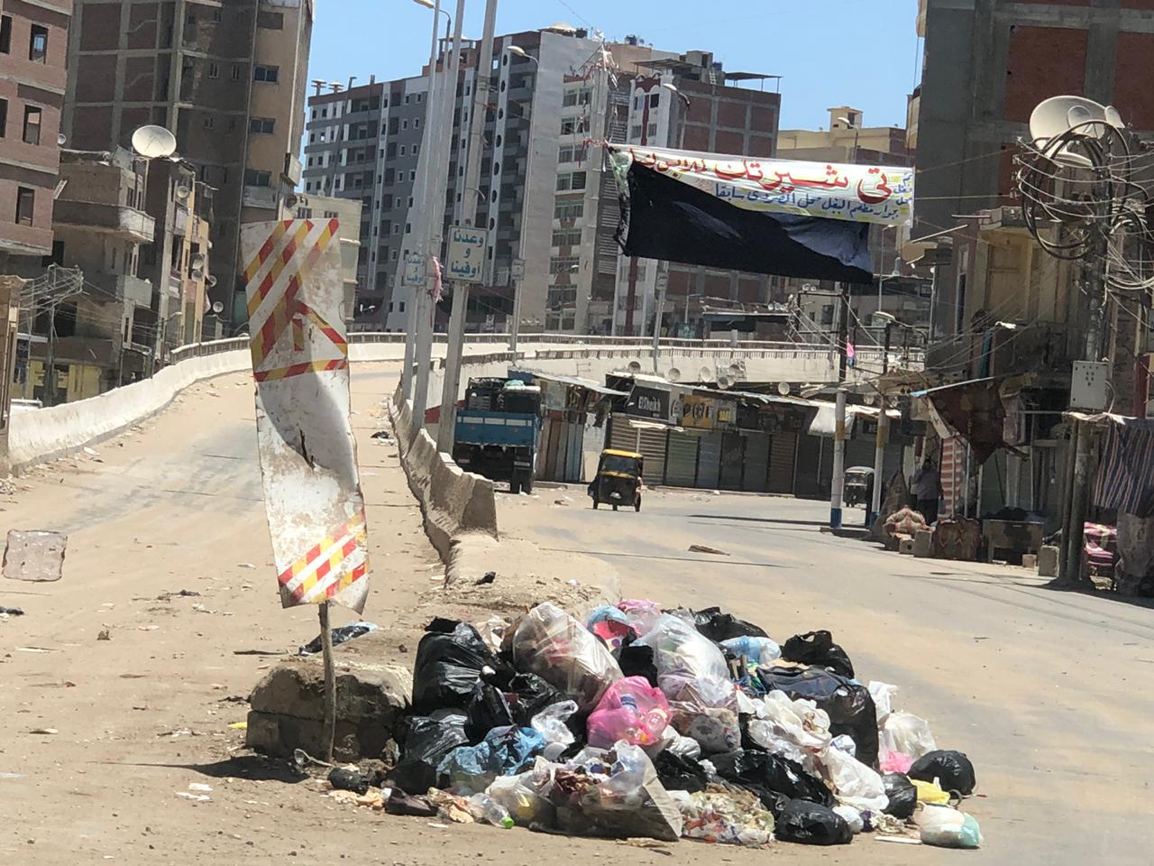 انتشار القمامة فى شوارع المحلة