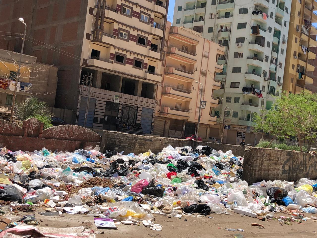 تراكم القمامة فى منشية البكرى تراكم القمامة فى منشية البكرى