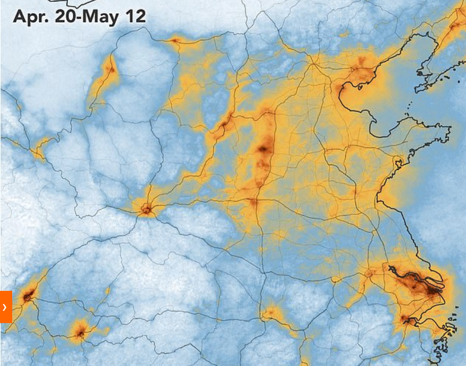 تلوث الهواء فى أبريل لمايو