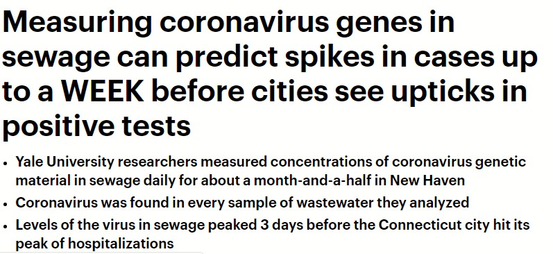 جينات فيروس كورونا فى الصرف الصحى