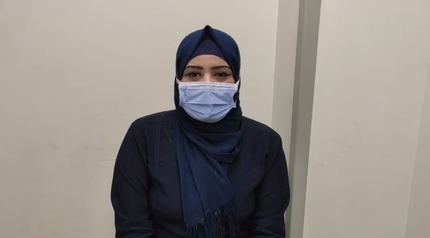 أسماء محمد أخصائية تمريض بمستشفى النجيلة